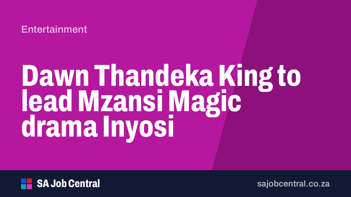 Dawn Thandeka King to lead Mzansi Magic drama Inyosi