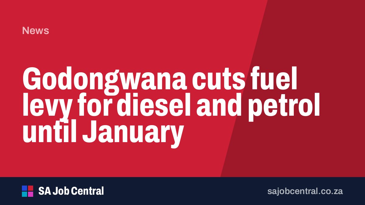 Godongwana cuts fuel levy for diesel and petrol until January